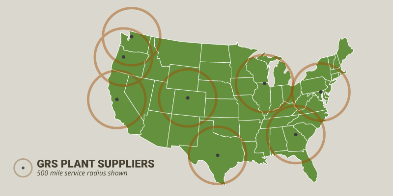 Green Roof Solutions' staff horticulturist and partner supplier network will address your living roof plant needs.